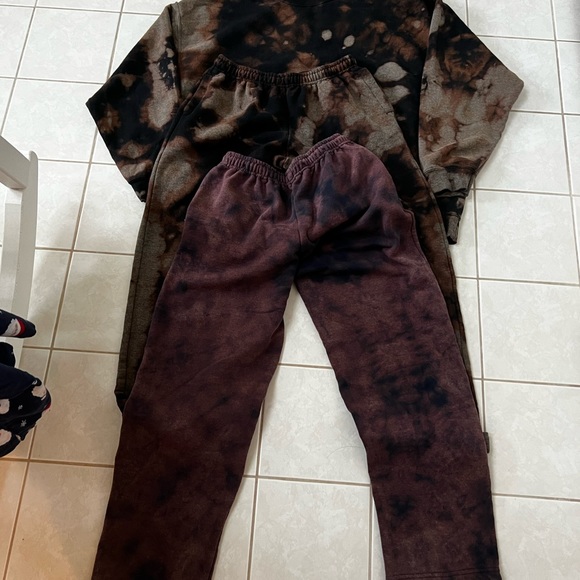Acid wash tie dye bleach SET - Picture 2 of 3